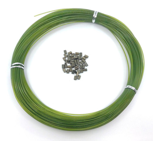 Decoy Monofilament Line Olive Green 100yds includes 50 mini crimps